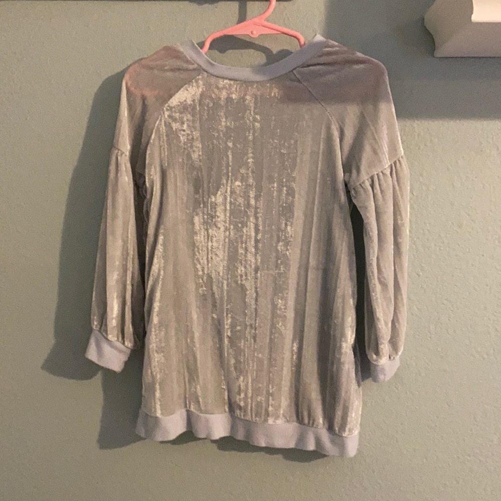 Splendid light blue crushed velvet dress size 3T